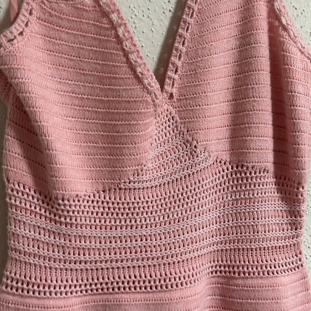 Torn By Ronny Kobo Women's Mira Knit Dress, pink rose size Medium. - Picture 5 of 6